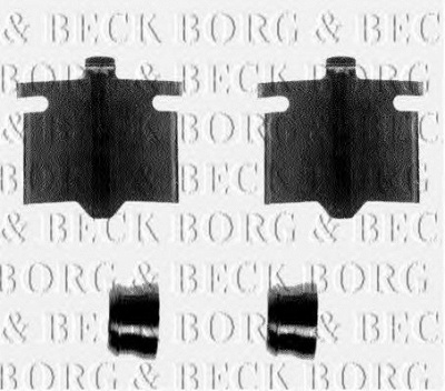 BORG & BECK bbk1046 -  Комплектующие, колодки дискового тормоза